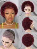 Afro braided wig 13*4lace 100%human hair