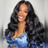 10AGlueless 13*4lace long Wig Body wave 180%Density Original