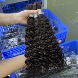 Real human hair wigs, Italian curly, multi-color hair bundles, human bulk hair, all real human hair