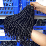European and American cross-border crochet human hair wigs with chopstick curls for women