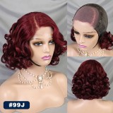 Body Wave Short Bob Wigs Human Hair 4x4 Bob Wig Lace Front H