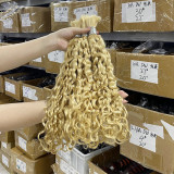 Customized real human hair wigs, deep curly, multi-color hair bundles, bulk human hair, real hair wigs