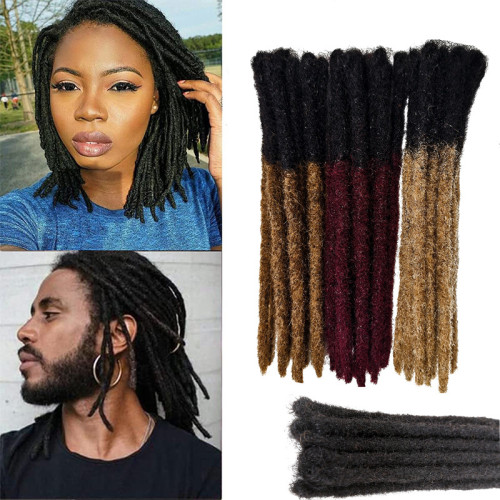Realistic short hair wig 0.6cm handmade dreadlocks cosplay black braids reggae Dreadlocs
