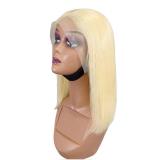 12A Brazilia 613 Light Blonde Bob With 13*4 Frontal Lace wig