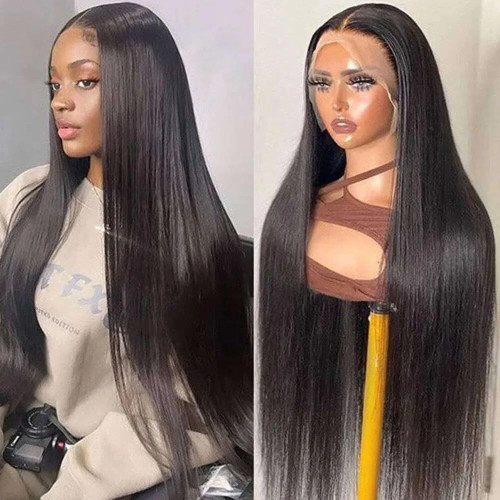 Straight Human Hair is a hot-selling product on AliExpress, popular among European and American women for its long straight hair lace wigs