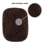 Afro Kinky Bulk Human Hair Medium Brown#4 Color 35G Tight