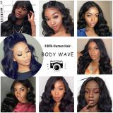 European and American wigs made of real human hair, 13X4 lace front, women's wigs, foreign trade cross-border wholesale, dyed hair