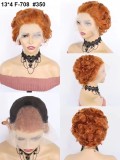 12A Short Cut Curly Color Wig Lace Frontal Wig