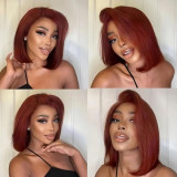 13x4 Reddish Brown Bob Wig Human Hair