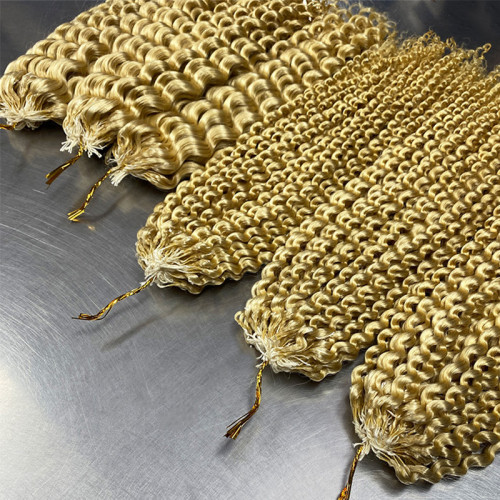Wig made of real human hair, crocheted braids#613crochet human hair women's hair extensions direct from the manufacturer