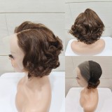 10A 13*4frontal Loose wave Bob 100% human hair wigs