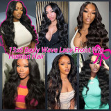 12A Body Wave Lace Front Wigs Human Hair Wig for Women with Long Curly Hair