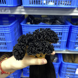 Customized black long straight wig, real human hair seamless extensions, U-Tip hair, natural color nail extension hair bundles