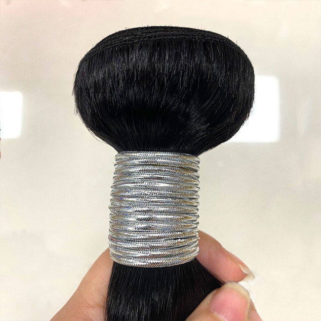 Customized real human hair wigs, loose wave bundles, human hair headpieces, hair extensions, foreign trade wigs