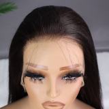 13*4HD lace 100% human hair lace wig long straight hair cross-border exclusive wigs