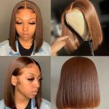 Brazilian 4*4 Closure Straight Bob 12inch 200%density Human