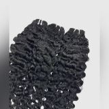 Burmese curly human hair bundle is in stock and selling hot