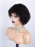 12A Brazilian Human Hair Short Curly Wig High quality Pixie