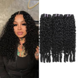 Burmese curly human hair bundle is in stock and selling hot