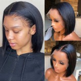 10A Straight Bob 13*4frontal Lace Wig Brazilian human hair