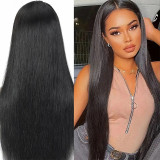 12A Brazilian Human hair 13*4frontal straight Wig180%density