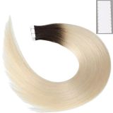 Real hair PU hair extensions, nano seamless hair extensions#Blue tape in hair adhesive 20 pieces 50g