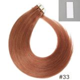 Real hair PU hair extensions, nano seamless hair extensions#Blue tape in hair adhesive 20 pieces 50g