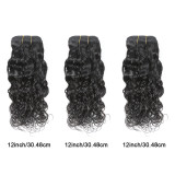 Cross-border real human hair Water Wave 3 Bundles With 4X4 Closure Human Hair