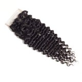 4*4 Water wave Closures Human Hair Handmade