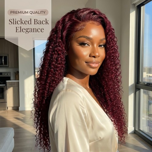 99j kinky curly lace human hair wig, cross-border bestseller, front lace KC human hair wig