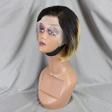 Color Pixie Cut Wig Short Bob Wigs Straight Human Hair Wigs