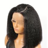 13*4 European and American hand-woven lace front human hair wig with braids and afro style, popular in Africa, cornrows, Xuchang