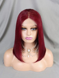 Brazilian 4*4 Closure Straight Bob 12inch 200%density Human