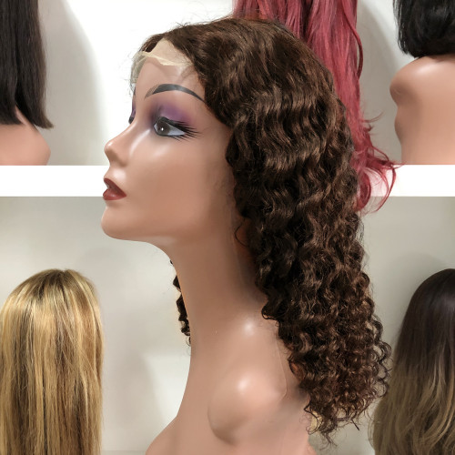 Front lace wig BOBDEEP high-density 4*4 front lace wigs, European and American natural real hair, voluminous