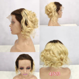 13*4frontal Loose wave Short Wig Human hair Bob wig