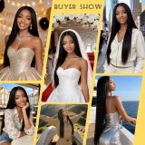 Cross-border natural black straight human hair bundles