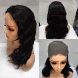 12A Double Drawn Human hair 4*4 Lace Body Wave 300% density