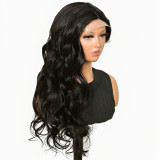 European and American wigs made of real human hair, 4x4X1T part front lace body wigs, headgear for foreign trade and cross-border wholesale