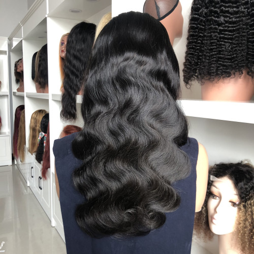 Body Wave LaceFrontWigs Human Hair Glue-Free Real Human Hair Big Wave Wig