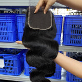 European and American cross-border human hair wigs 5*5 HD lace closure human hair wigs