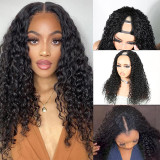 Cross-border Real Human Hair V Part Wig Water Wave Glueless European and American Wig