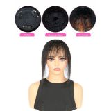 Kinky straight Topper Human Hair Real Hair Hairpiece for the Top of the Head Cross-Border