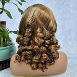 300% Density Egg Roll Wave 13x4 Frontal Wig Bouncy Loose wig