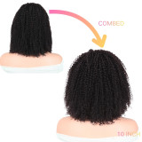 Bob Afro Kinky Curly 4x4 Lace Closure Wigs Human Hair