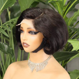 4*4lace Fumi Bob Pixie Cut Full density 100% human hair