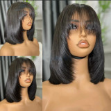 SDD Vietnamese Hair 3*1 Lace Fringe Straight Bob Human Hair
