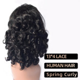 African short hair lace front wig for women, human hair wig, full real hair wig