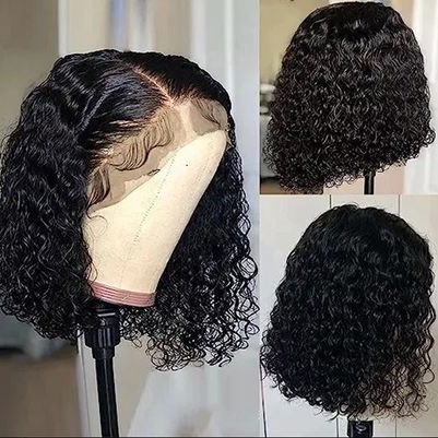 10A Hot New 13*4 Frontal Deep Wave Bob Wig Natural Colour