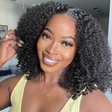 13*4frontal supper double drawn 300%density Curly Wig