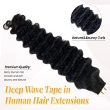 12A 100% Human Hair Tape-in Human Hair Extensions